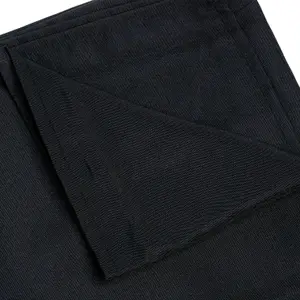 Neel Blue Square Tablecloth 137cm - Black