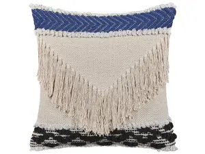 Throw Cushion SOFCA Boucle 45 x 45 cm Geometric Beige