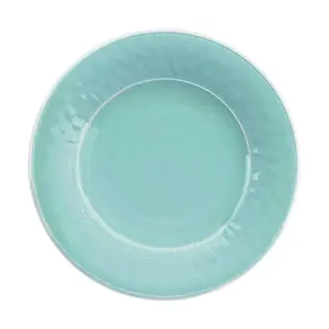 Purely Home Crackle Turquoise Melamine Side Plates - Set of 6