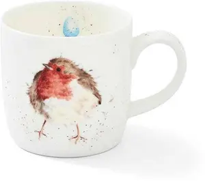 Portmeirion Home & Gifts Garden Friend (Robin) Bone China Single Mug, 1 Count (Pack Of 1)