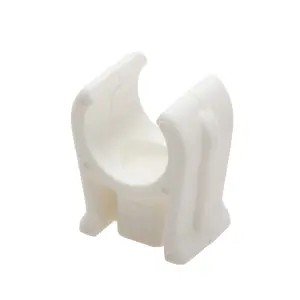 Talon White Plastic Snap lid clip YOPD15/10 (Dia)15mm, Pack of 10