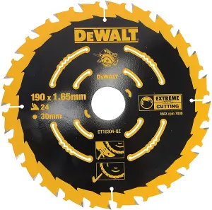 Dewalt DT10304 Circular Saw Blade 190 x 30mm x 24 Tooth Extreme Framing DWE575K