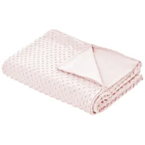 Weighted Blanket Cover CALLISTO 100 x 150 cm Pastel Pink