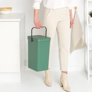 Brabantia Sort & Go Standard Fir green Plastic Bin - 16L Freestanding