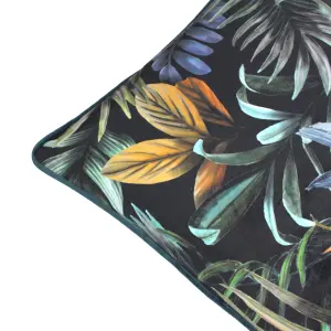 Evans Lichfield Zinara Leaves Rectangular Feather Rich Cushion