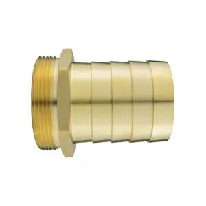 Solid brass pipe hosetails to male bsp thread for pumps,filters water features and fountains,38mm barb-1.5" bsp thread (47.8mm)