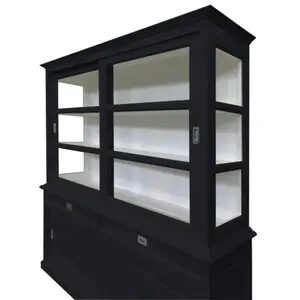 Stiles Display Cabinet Grey Anthracite