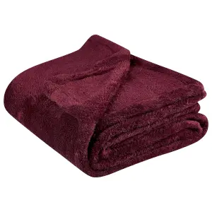 Blanket NAMDU 125 x 150 cm Burgundy