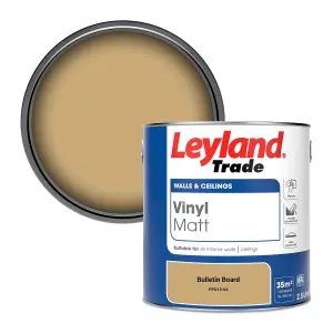 Leyland Trade Vinyl Matt Walls & Ceilings Emulsion Paint Bulletin Board (PPG12-04) 2.5L