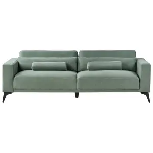 3 Seater Fabric Sofa Green ANGE