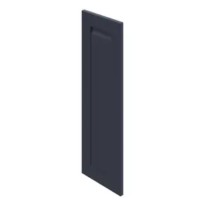 GoodHome Garcinia Integrated handle Matt navy blue Shaker Tall wall Cabinet door (W)300mm (H)895mm (T)20mm