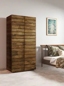 MOSS 2 Door Wardrobe in Walnut Colour