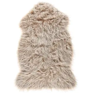 Faux Sheepskin Rug Beige MUNGO