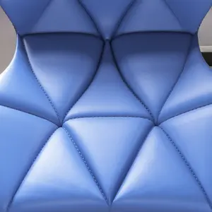 Vida Designs Geo Blue Office Swivel Chair PU Faux Leather