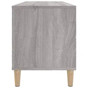 vidaXL Record Cabinet Grey Sonoma 100x38x48 cm Engineered Wood