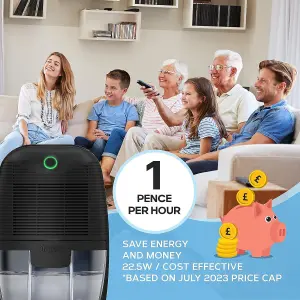 Air Pro Dehumidifier 600ml Moisture Absorber - Mini Air Dehumidifier For Home - Portable Electric Mould Damp Condensation Remover