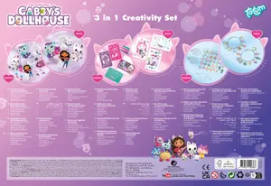 Gabby's Dollhouse 2 in 1 Creativity Set - Spray Pens & Charm Bracelets Kit