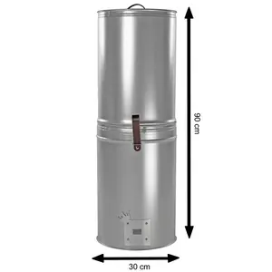 Smoker barrel 90cm, 30cm diameter, galvanized steel