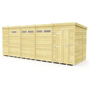 DIY Sheds 17x6 Pent Security Shed - Single Door