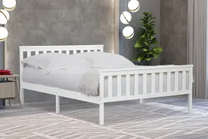 Marnel 4ft 6 Double White Bed Frame