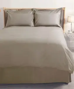 MEDITERRANEAN LINENS Valencia 100% Egyptian Cotton 200 Thread Count Single Duvet Cover Set -Tuape