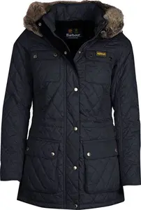 Women's Barbour International Enduro Quilted Jacket - Navy - UK: 8