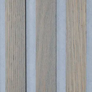 Naturewall SlatWall Acoustic Grey Oak - 240cm x 60cm on Grey Felt