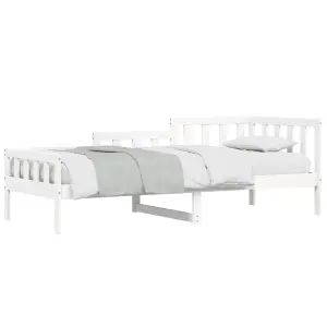 Berkfield Day Bed White 80x200 cm Solid Wood Pine