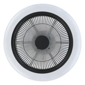 KOSTRENA Ceiling Fan with LED Lights White/Black