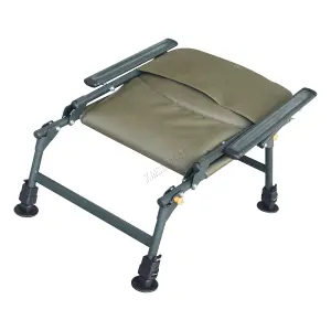 Carpzilla Outdoor Portable Folding Carp Fishing Chair Camping Heavy Duty 4 Adjustable Legs Dark Green FC-053