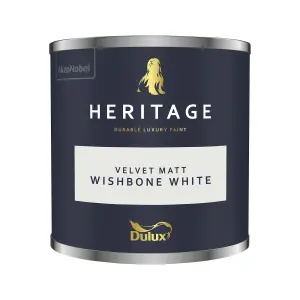 Dulux Heritage Velvet Matt - 125ml Tester Pot - Wishbone White