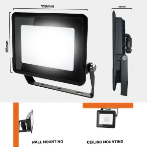 LED floodlight with faster connector 10W, 1000 Lumens, IP65, Day Light 6500K