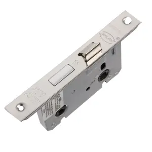 UAP Bathroom Locks - Square Forend - 75mm Backset - Nickel Plated