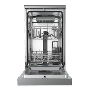 Baridi Slimline Freestanding Dishwasher 8 Programs & 5 Functions LED Silver