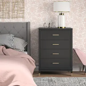 Westerleigh 4 Drawer Dresser Black