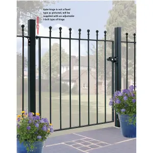 MANA Ball Top Metal Garden Gate 914mm GAP x 915mm High MAZP05/3