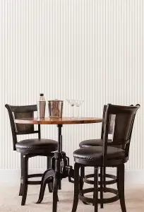 Galerie Smart Stripes 2 Silver Grey Napkin Stripe Smooth Wallpaper