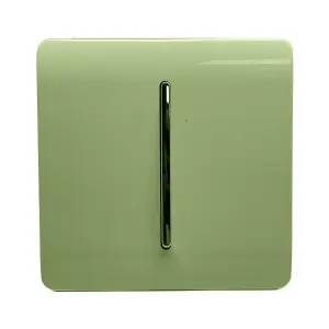 Trendi Switch 10A Triple Pole Bathroom Fan Isolator Switch in Moss Green