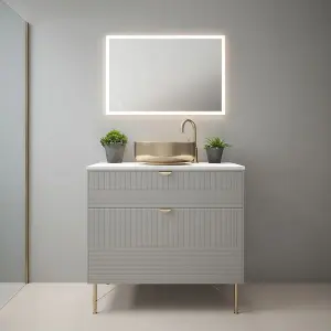 Luxury Illuminated LED Mirror Touch Sensor Dimmable Vertical or Horizontal