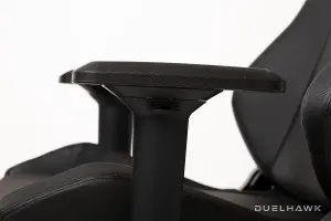 Duelhawk Carbon Black PU Leather Gaming Chair