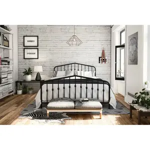 Holland Bed Frame Black / Double (4'6)