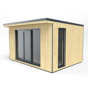 Forest Garden Xtend 11x13 ft with Single door & 1 window Pent Garden office (H)2500mm x (W)4040mm - Assembly service included