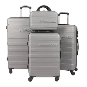 4 Piece Regency Hard Shell Luggage Set - Grey