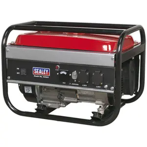 2200W Petrol Generator - 4-Stroke 6.5hp Engine - 15L Fuel Tank - 13 Hr Run Time