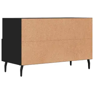 Berkfield TV Cabinet Black 80x36x50 cm Engineered Wood