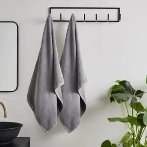 Quick Dry Cotton Bath Sheet (Set of 2) Grey