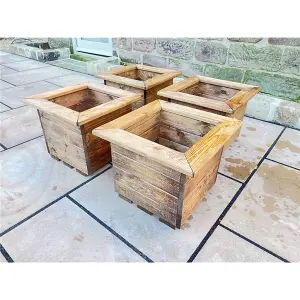 Traditional Regular Square Planter x 4