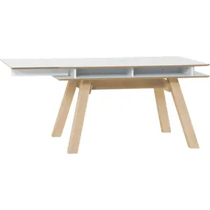 Reba Extendable Dining Table White