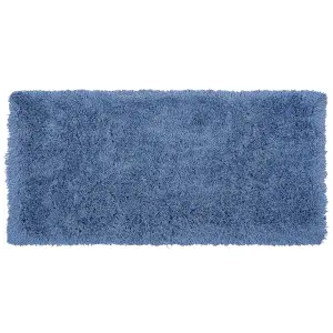 Shaggy Area Rug 80 x 150 cm Blue CIDE