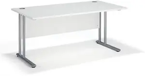 White Cantilever Office Desk | w1200mm X d600mm X h720mm White